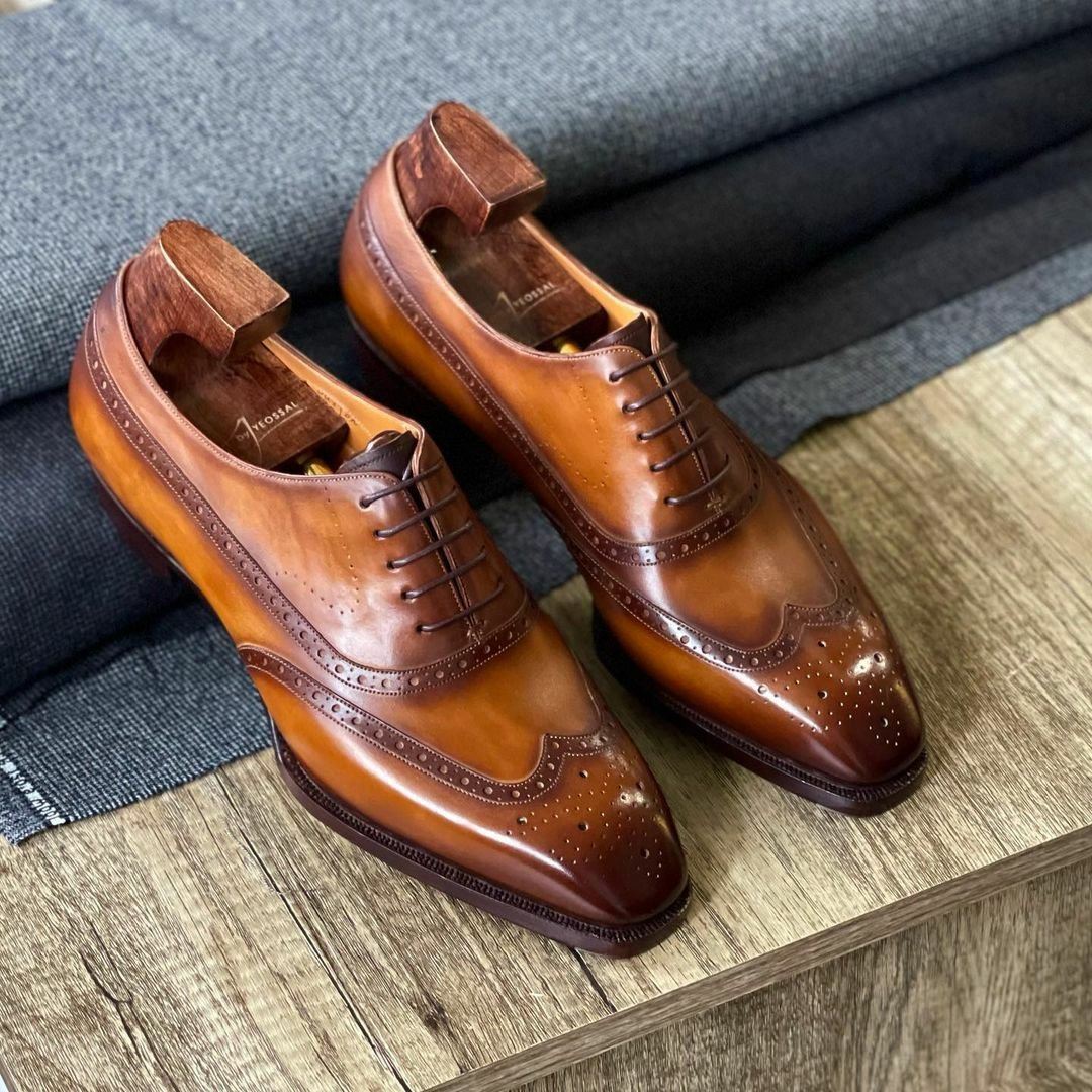 Duxton Balmoral Brogued Oxford Shoes - Yeossal & Co