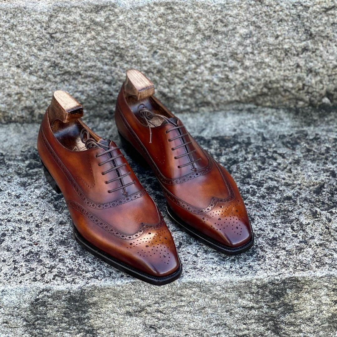 Duxton Balmoral Brogued Oxford Shoes - Yeossal & Co