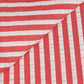 Thomas Mason Red/White Stripes Seersucker