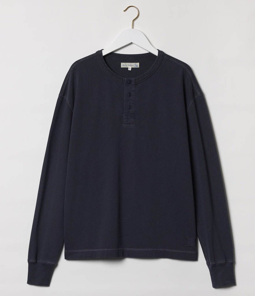 Good Originals Men's Loopwheel Henley Vintage Wash - Yeossal & Co