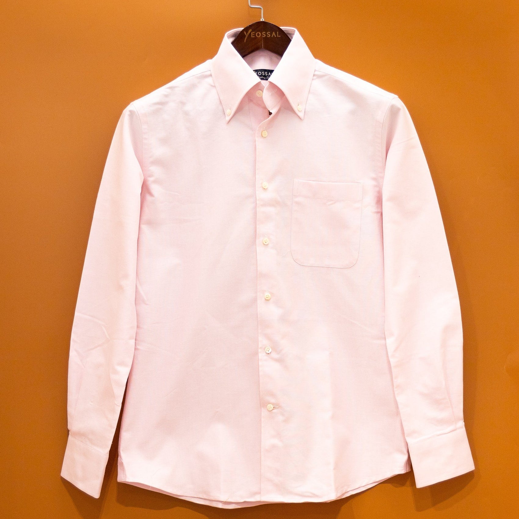 Japanese Baby Pink Oxford Selvedge Shirt MSC5013 - Yeossal & Co
