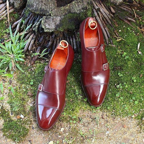 Jervois Double Monk Strap Shoes - Yeossal & Co