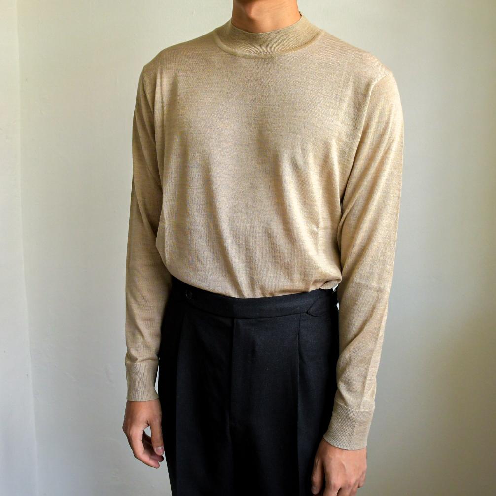Knitted Cashmere Mock Neck - Yeossal & Co