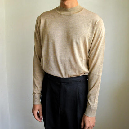 Knitted Cashmere Mock Neck - Yeossal & Co