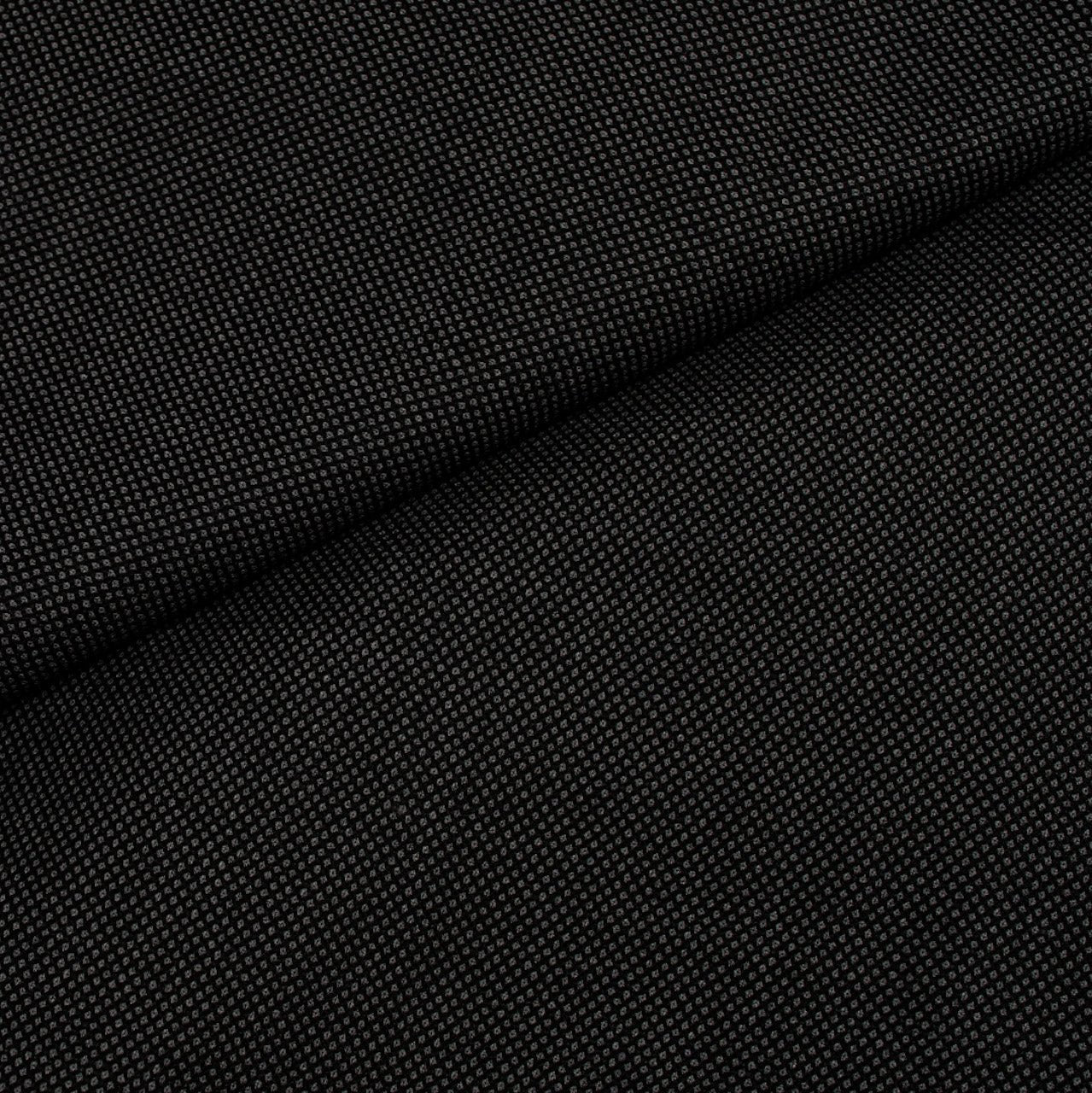Lanitex 100% Wool Dark Grey Birdseye Custom Trousers MUW3042 - Yeossal & Co