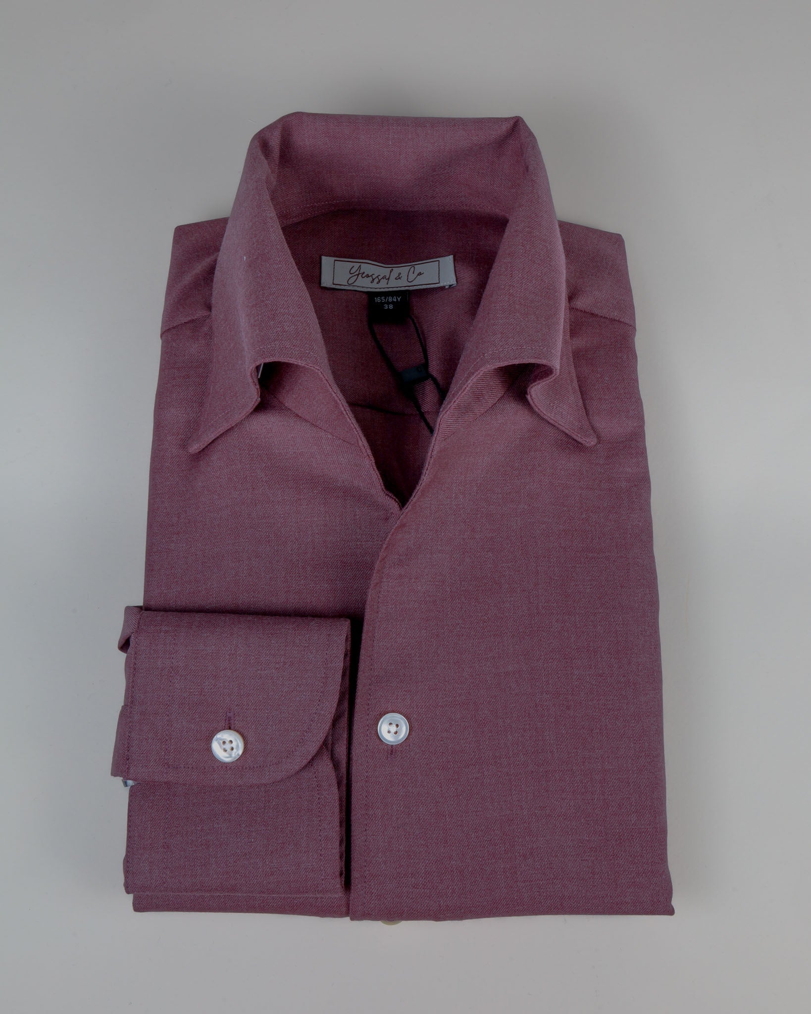 Light Burgundy Bamboo Blend Custom Shirt MGAS0507 - Yeossal & Co