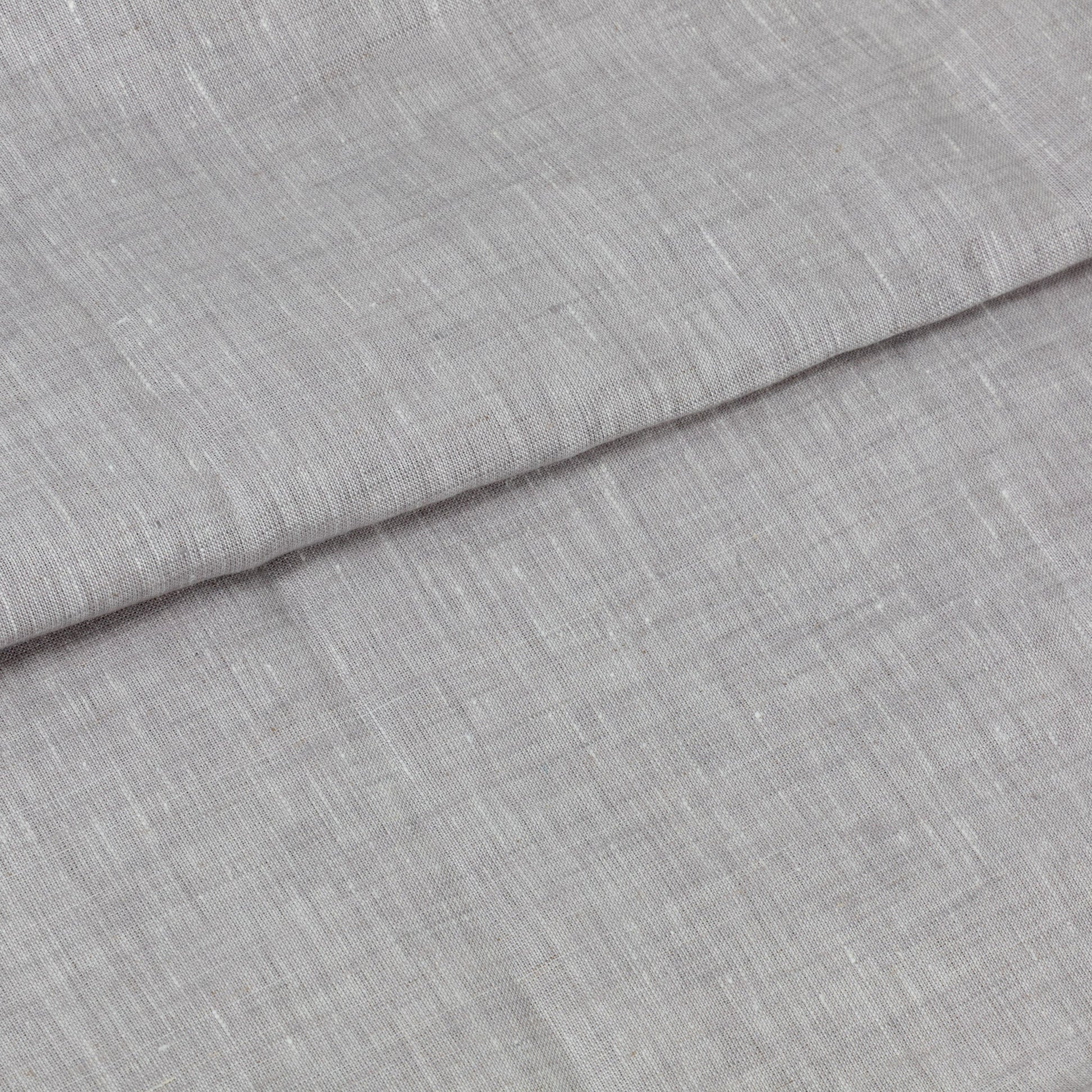Light Grey Linen Custom Shirt - Yeossal & Co