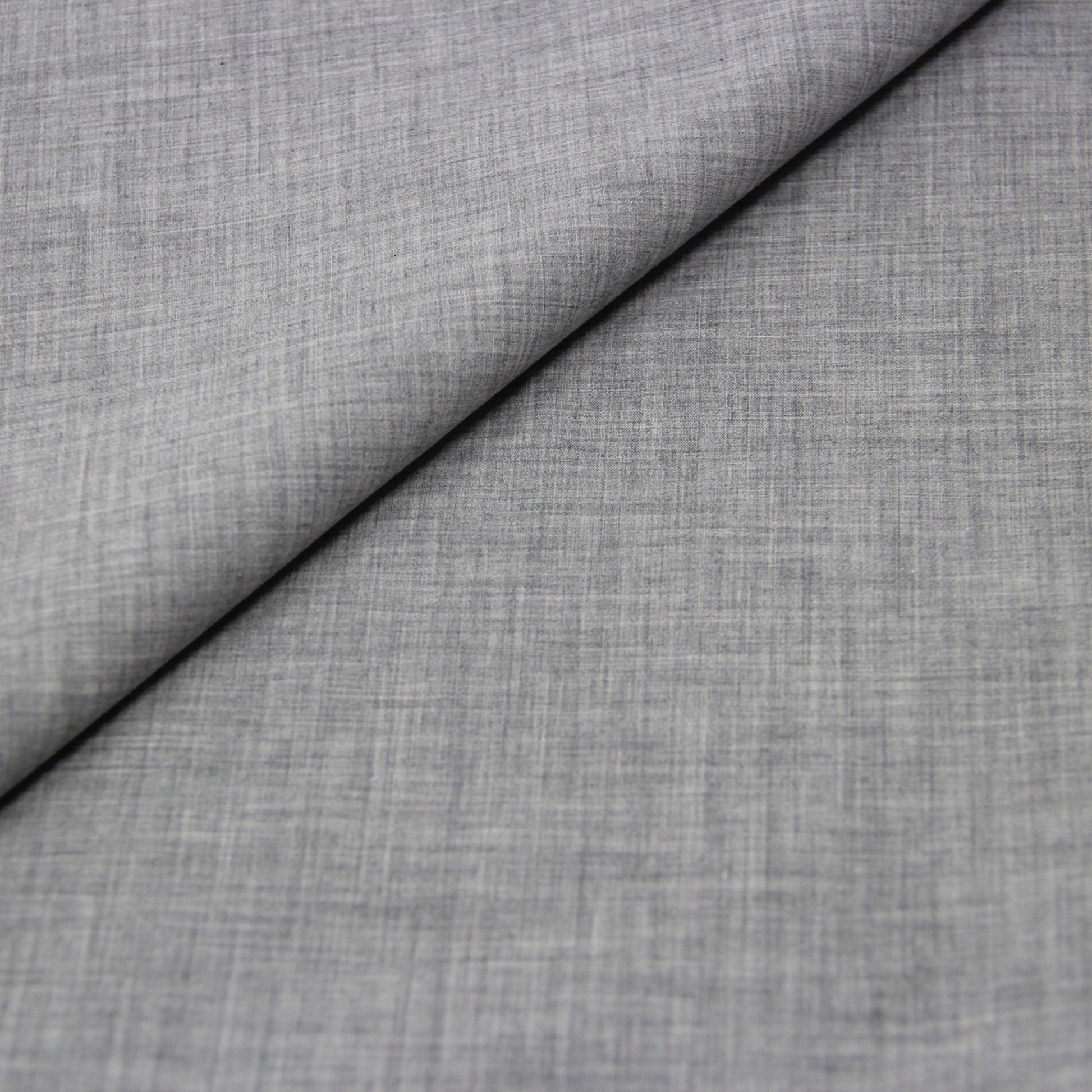 Monti Clark Melange Heather Grey Brushed Cotton Shirt - Yeossal & Co