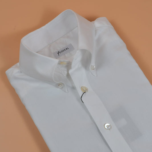 [Open Box - Like New] Monti White Cotton Shirt - SS011 - Yeossal & Co