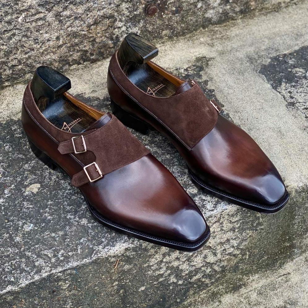 Orchard Double Monk Strap Shoes - Yeossal & Co