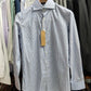 [Sample] Blue/White Stripes Long Sleeves Shirt - SS070 - Yeossal & Co