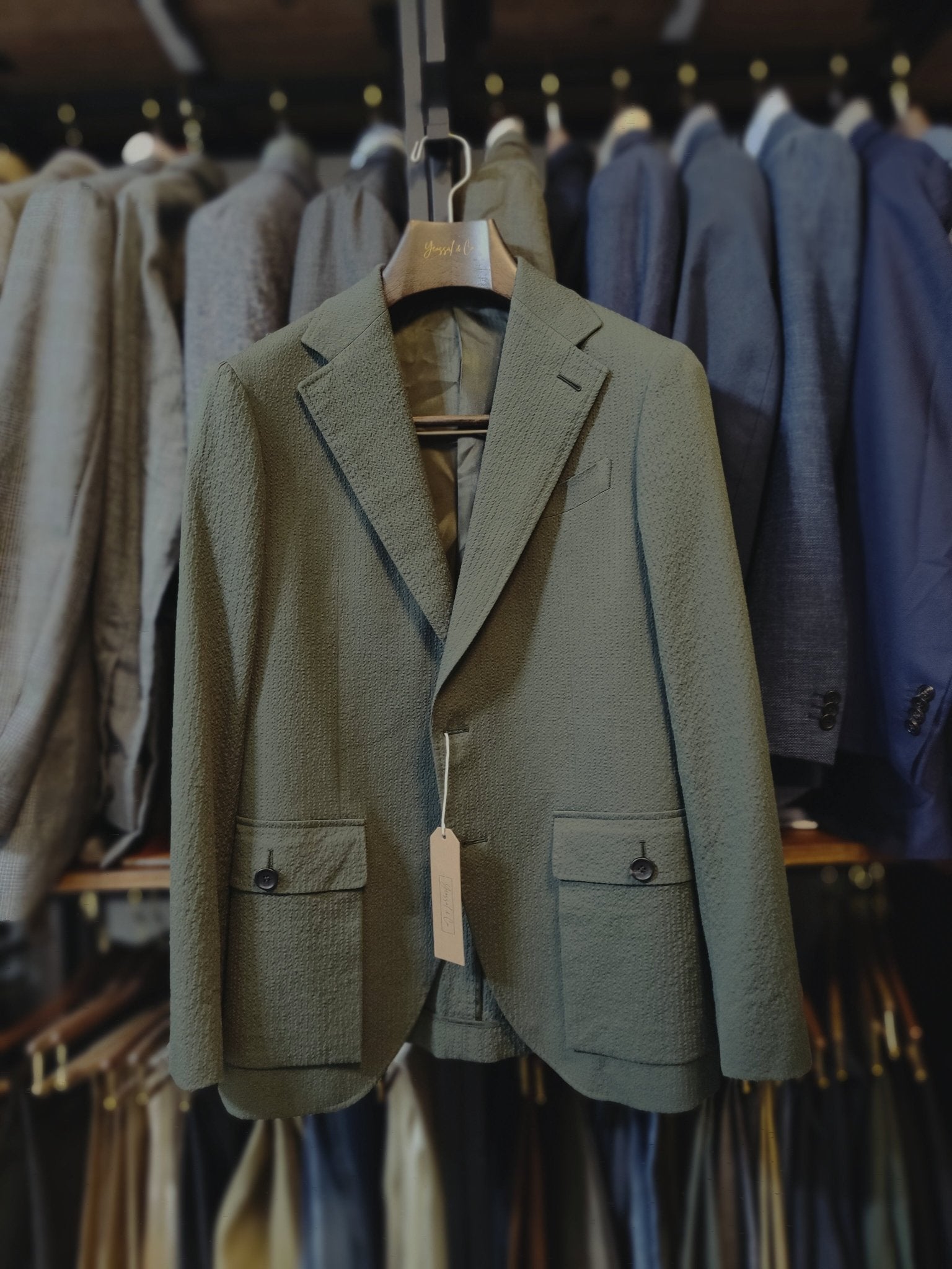 [Sample] Lanificio Subalpino (Seersucker) Jacket - SJ029 - Yeossal & Co