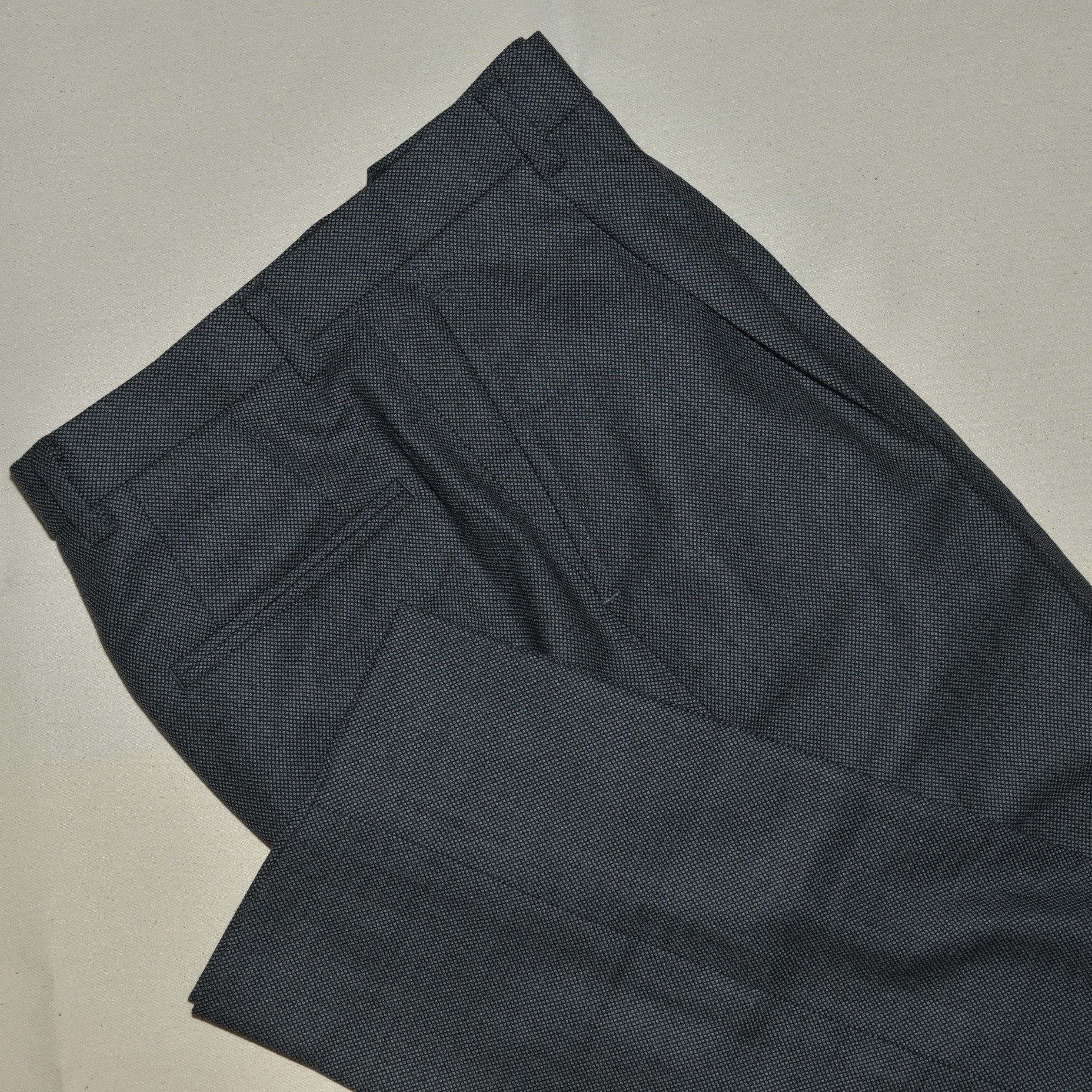 [Sample] Lanitex Birdseye Wool Trousers - ST062 - Yeossal & Co