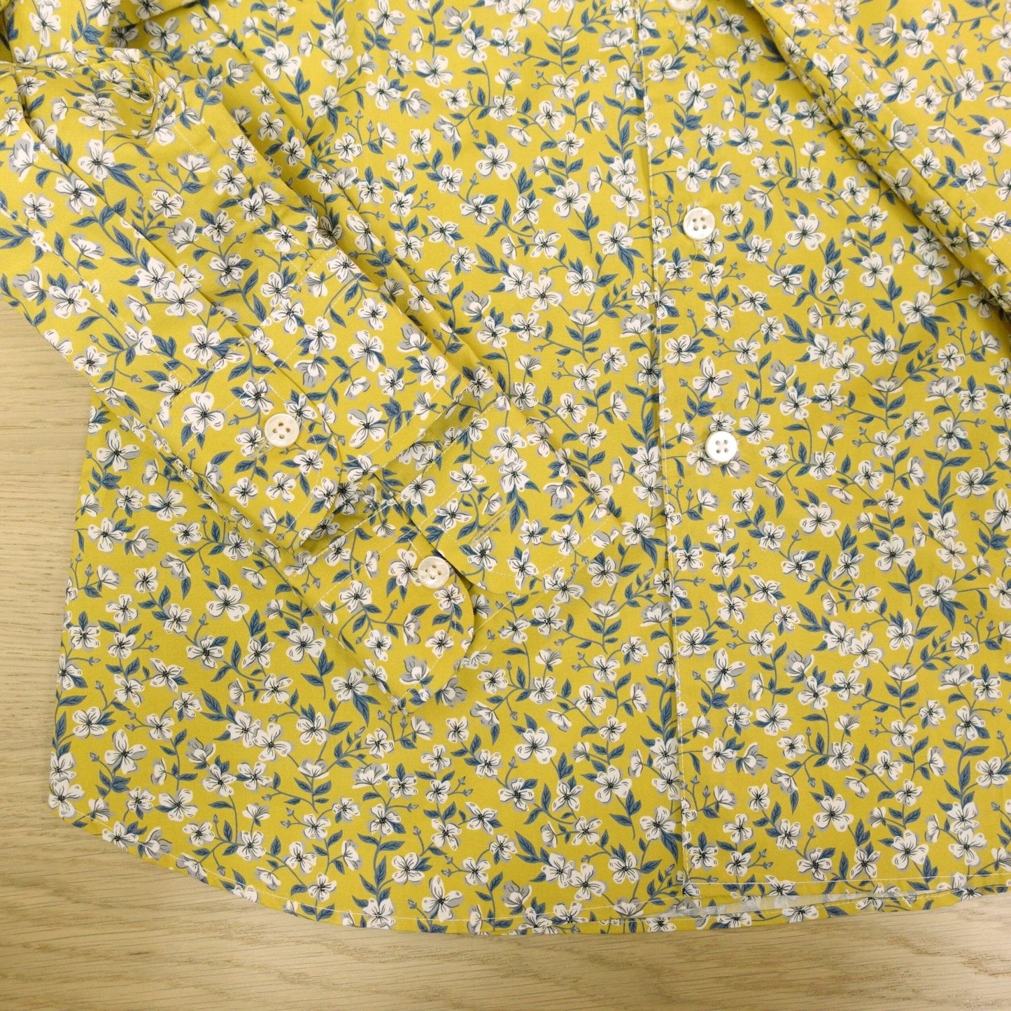 [Sample] Liberty Yellow Peach Blossom Shirt - SS040 - Yeossal & Co