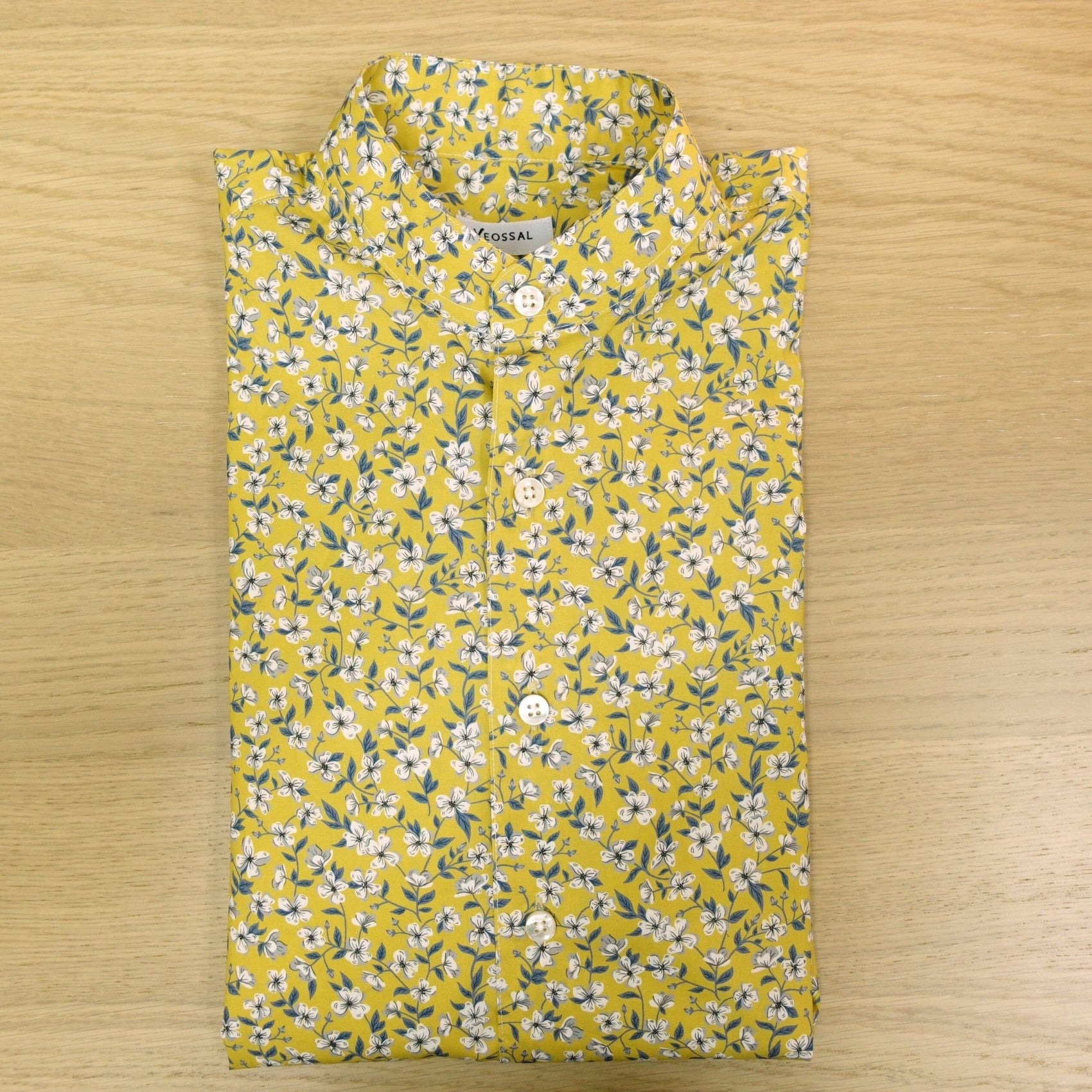 [Sample] Liberty Yellow Peach Blossom Shirt - SS040 - Yeossal & Co