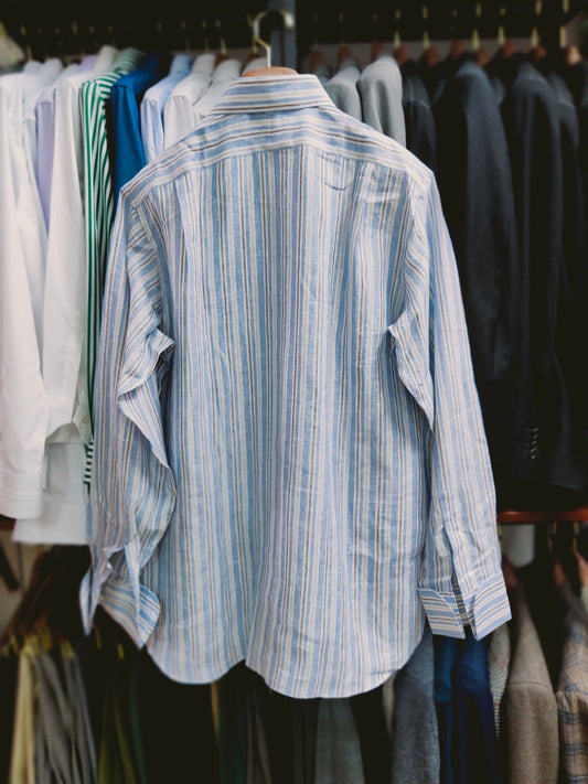 [Sample] Multi - Stripes Long Sleeves Shirt - SS077 - Yeossal & Co