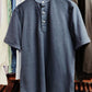 [Sample] Navy Band Collar/Short Sleeves Polo Tee - SS056 - Yeossal & Co