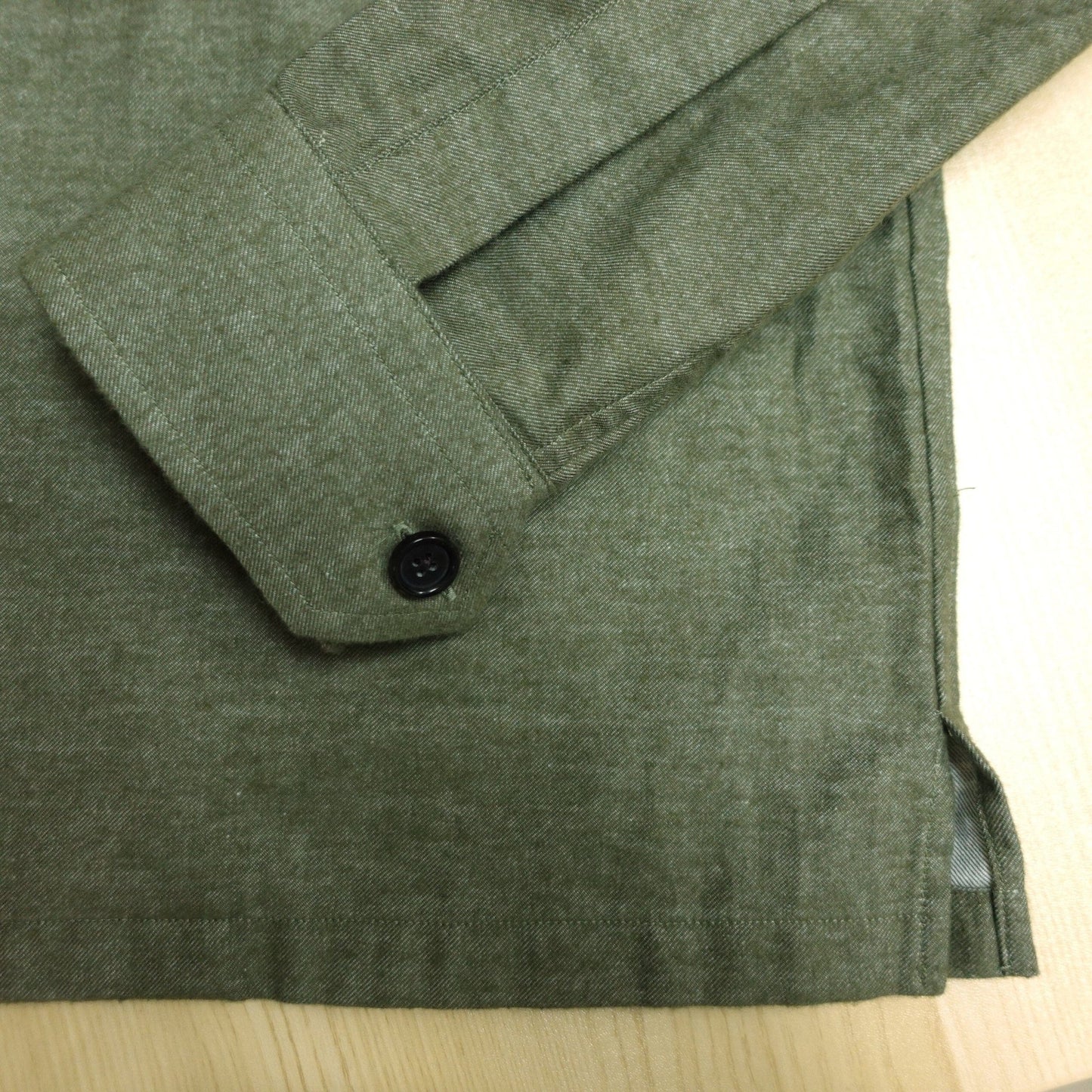 [Sample] Tessituria Monti Melange Brush Cotton Overshirt - SJ015 - Yeossal & Co