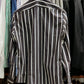 [Sample] Thomas Mason Grey/Navy/White Stripes Long Sleeves Shirt - SS073 - Yeossal & Co