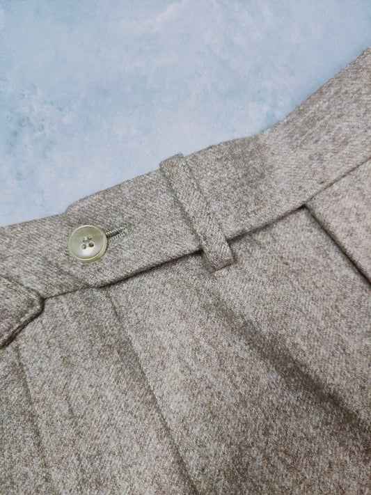 [Sample] VBC Flannel S110 Biscuit Trousers - ST132 - Yeossal & Co