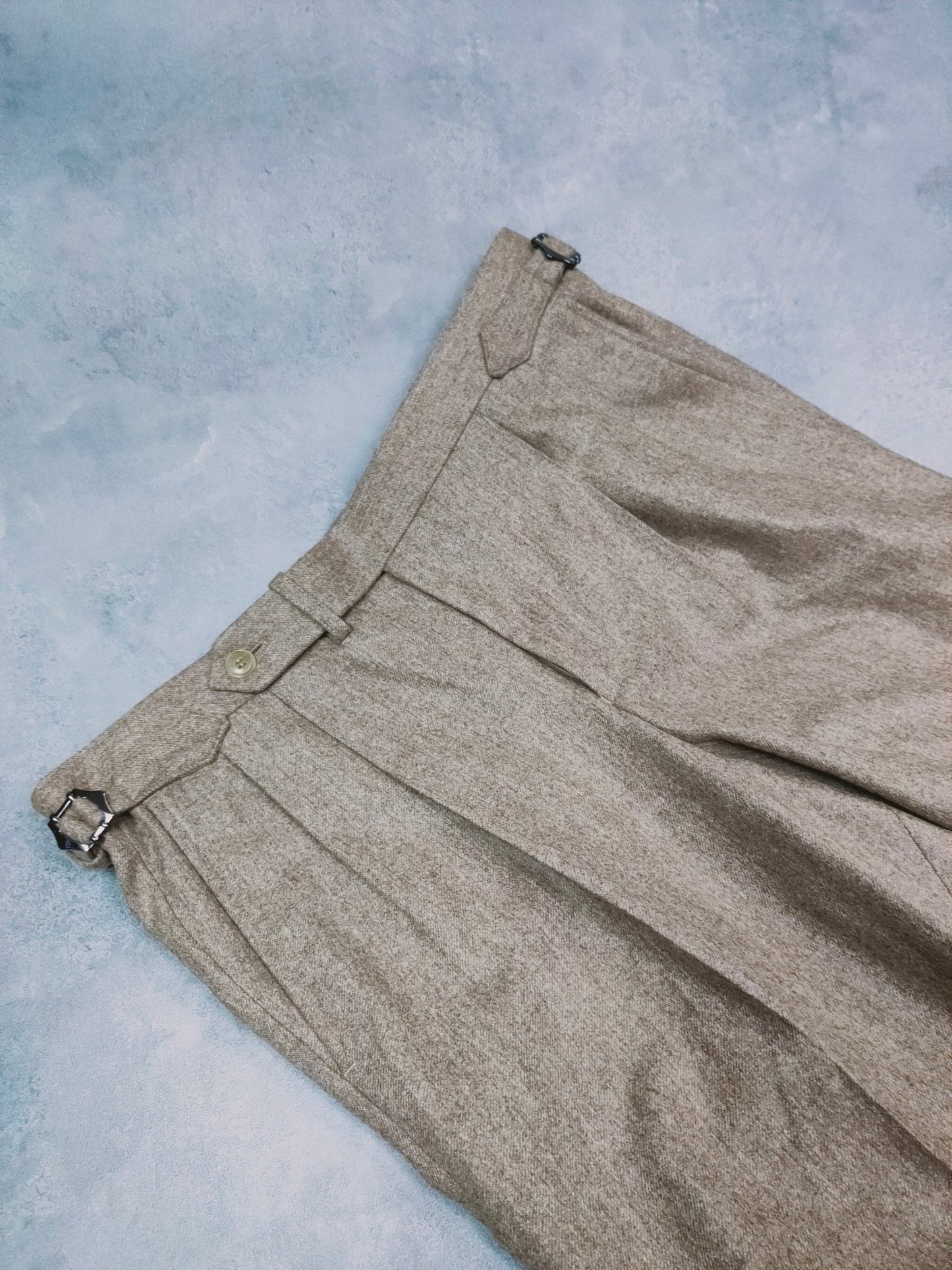 [Sample] VBC Flannel S110 Biscuit Trousers - ST132 - Yeossal & Co