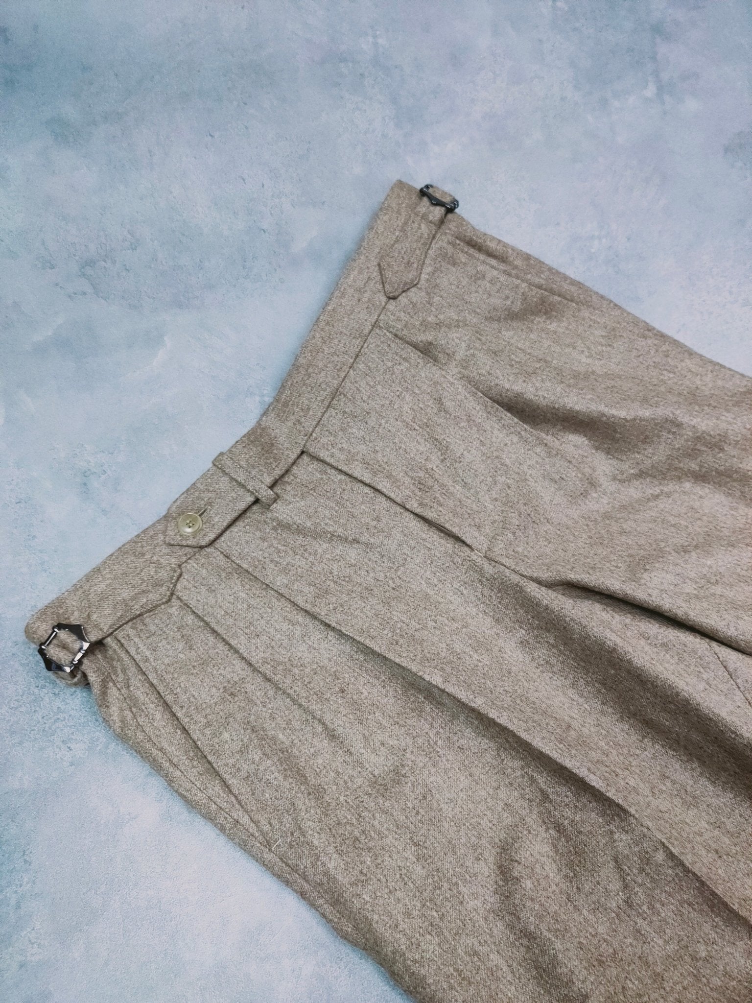 [Sample] VBC Flannel S110 Biscuit Trousers - ST132 - Yeossal & Co
