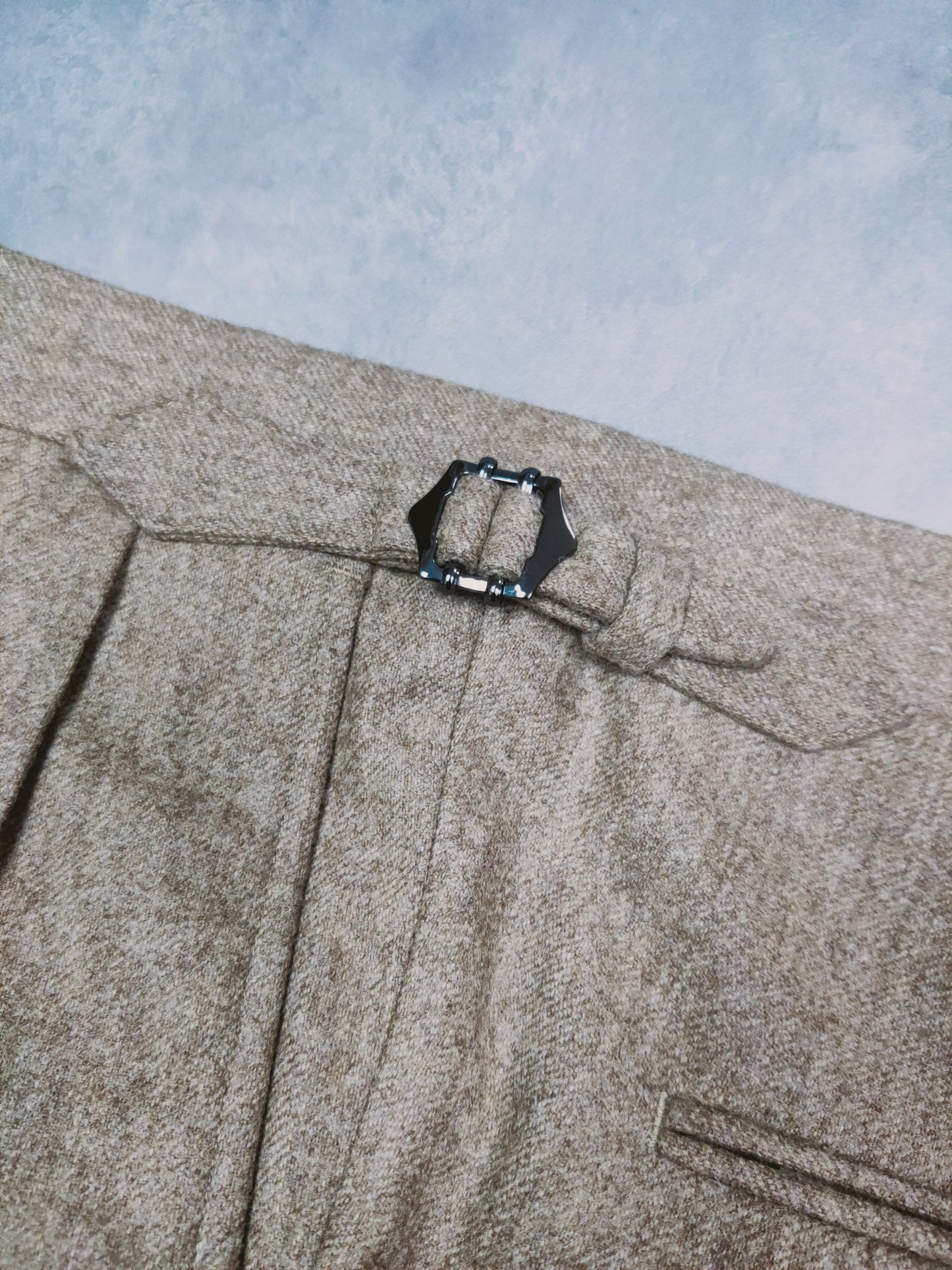 [Sample] VBC Flannel S110 Biscuit Trousers - ST132 - Yeossal & Co