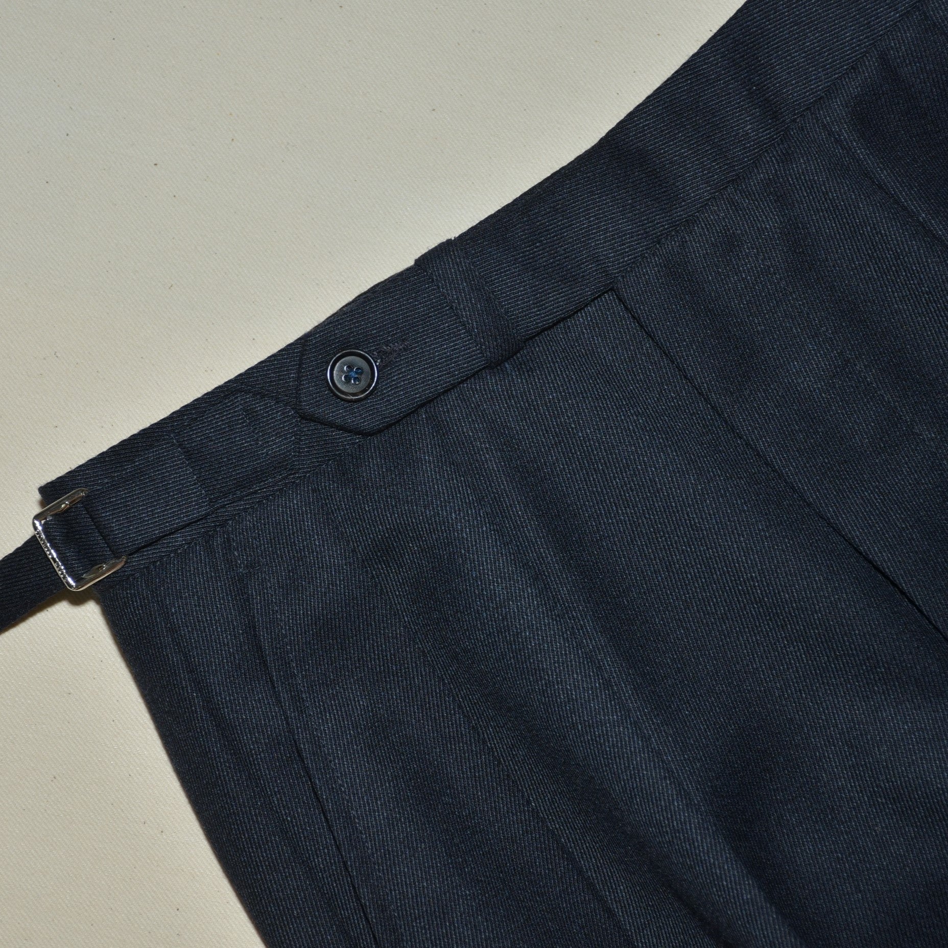 [Sample] Vitale Barberis Canonico for Drapers Covert Twill Trousers - ST058 - Yeossal & Co