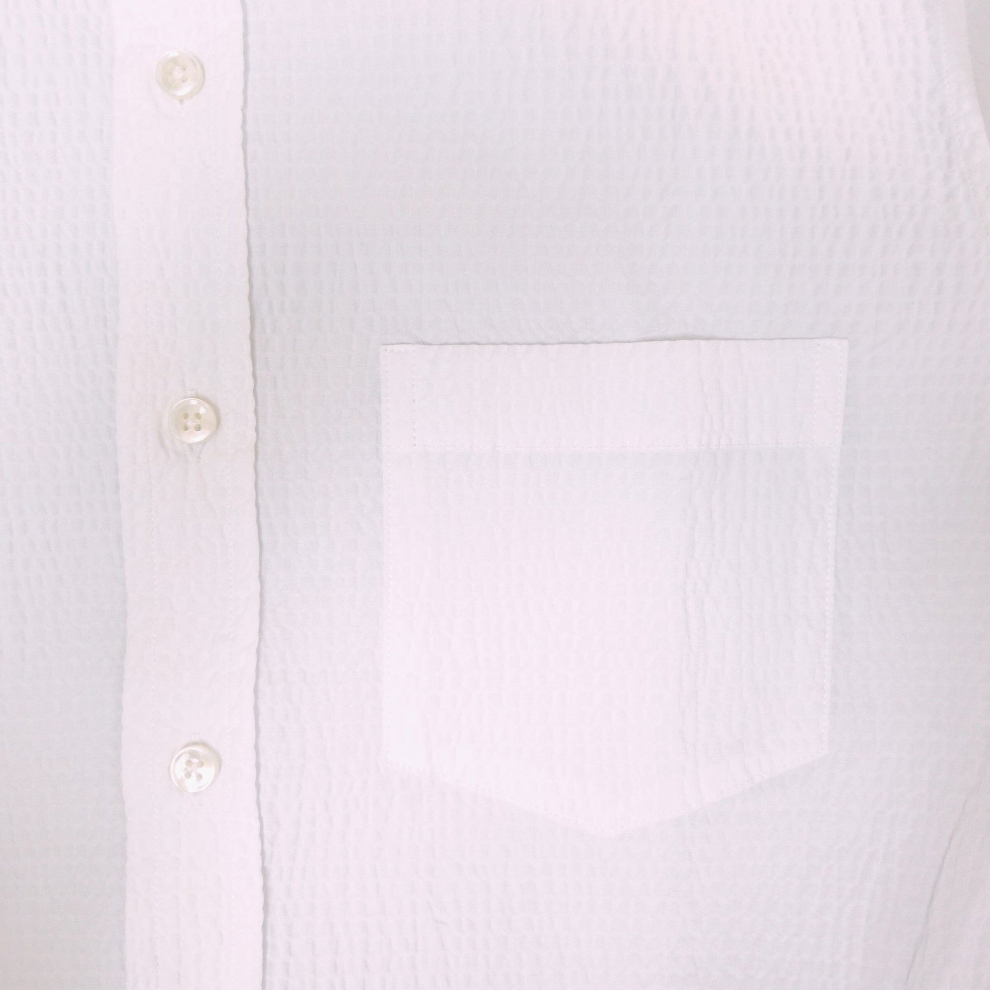 [Sample] White Seersucker Shirt - SS034 - Yeossal & Co