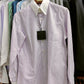 [Sample] White w/ Purple Stripes Long Sleeves Shirt - SS049 - Yeossal & Co