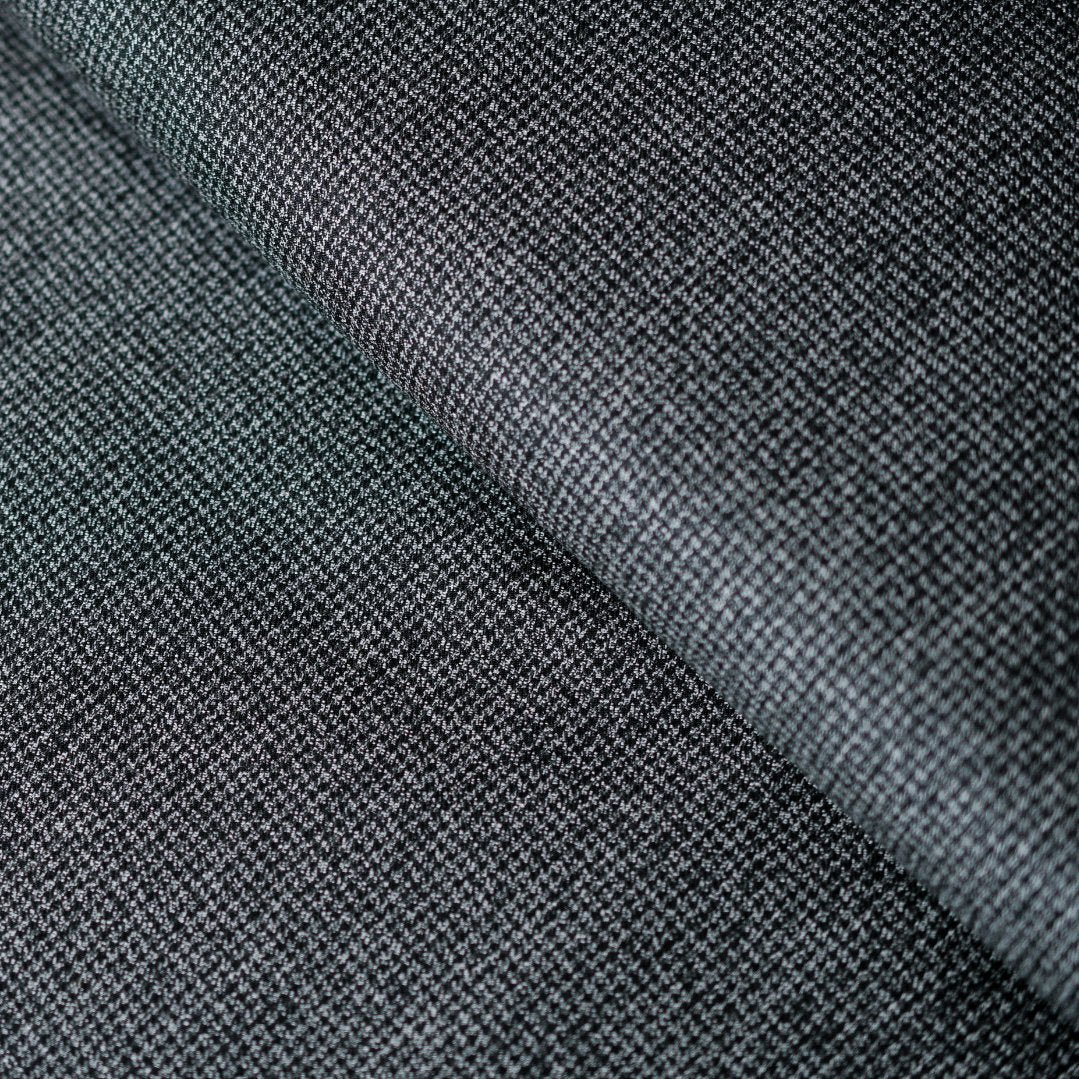 Standeven 120s Houndstooth Wool Mid Grey Custom Trousers - Yeossal & Co