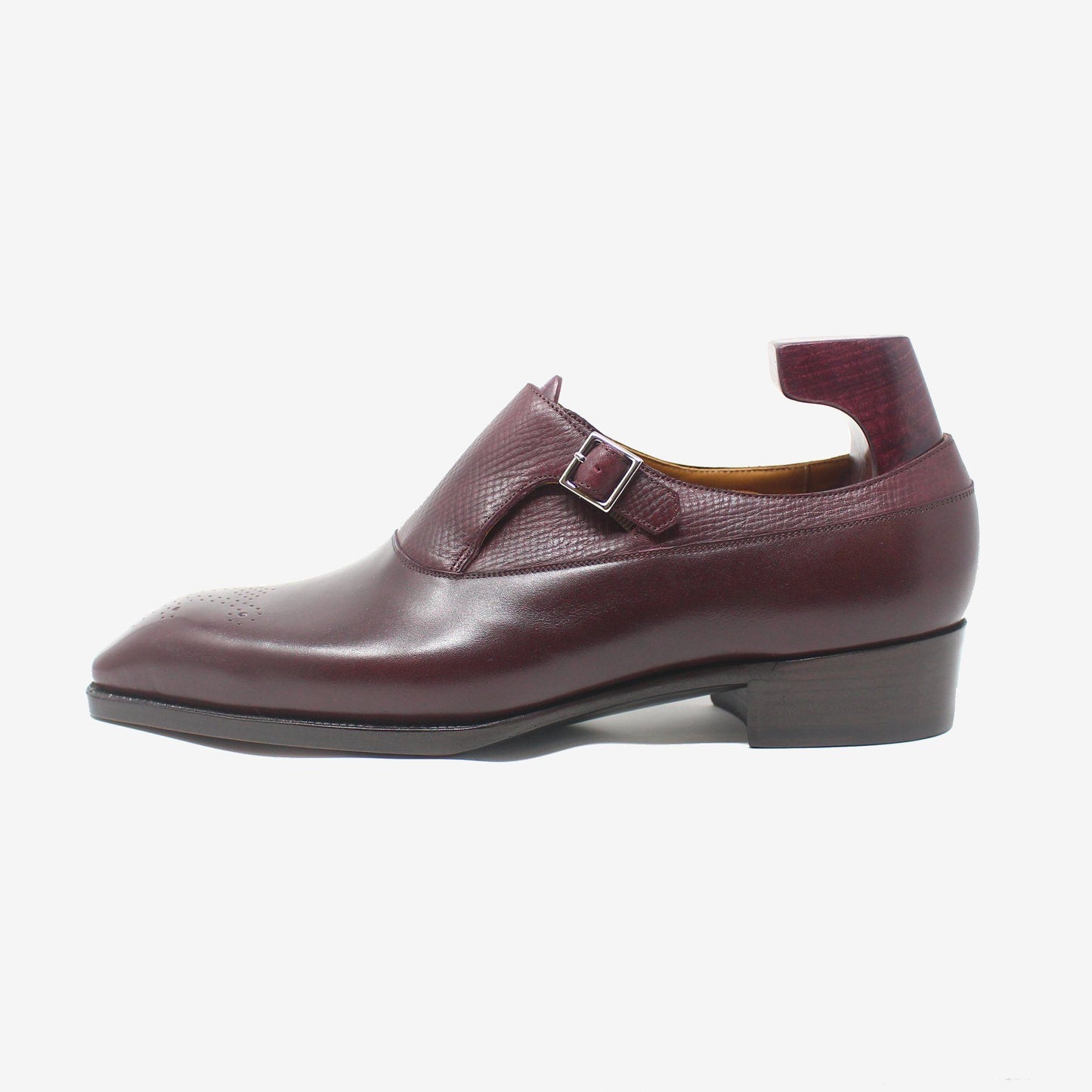 Surrey Single Monk Strap Shoes - Yeossal & Co