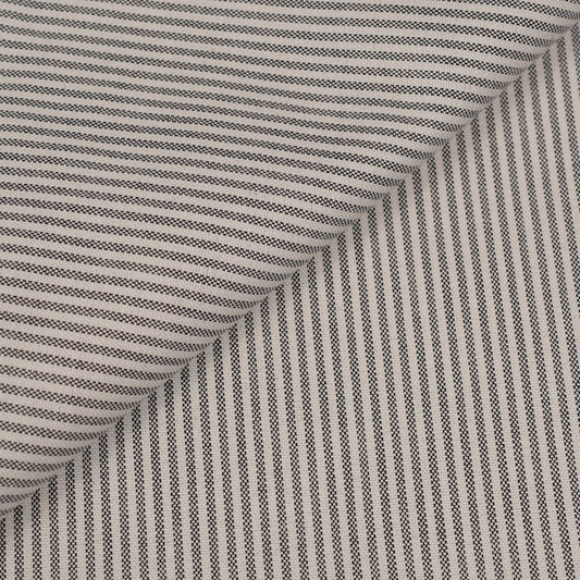 Thomas Mason Grey Stripes American Oxford Cotton Shirt MSC1743 - Yeossal & Co
