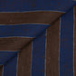 Thomas Mason Navy/Brown Stripes Linen Shirt - Yeossal & Co