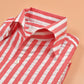 Thomas Mason Red/White Stripes Seersucker - Yeossal & Co