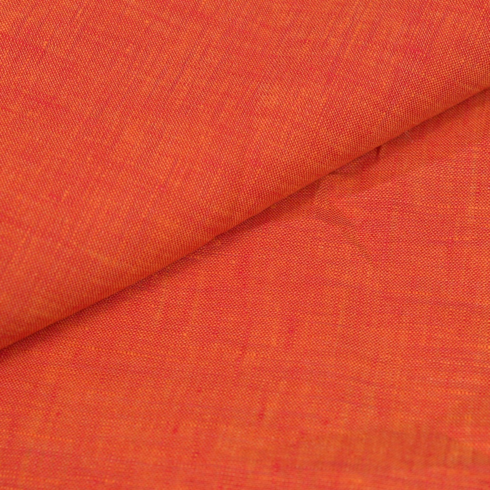 Thomas Mason Sweden Linen Bright Orange - Yeossal & Co