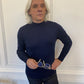 Knitted Cashmere Mock Neck