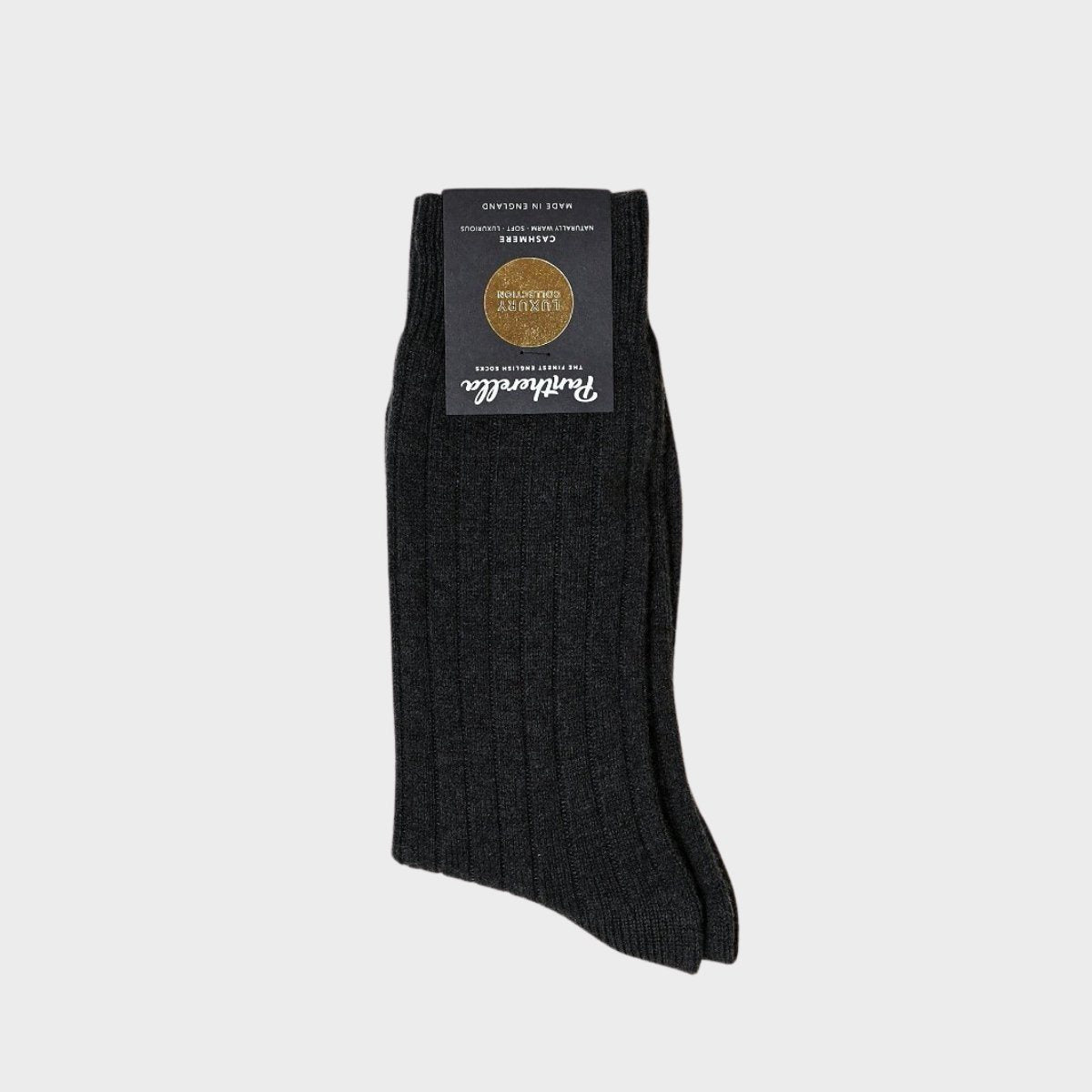 Waddington Cashmere Rib Men's Socks - Yeossal & Co
